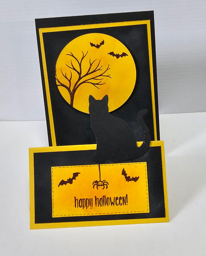 Handmade original Halloween card