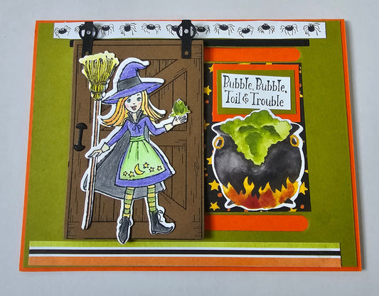 Handmade original Halloween card