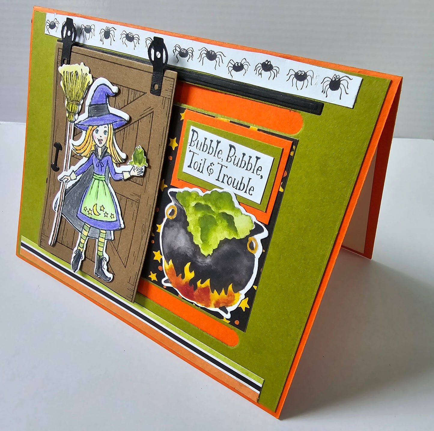 Handmade original Halloween card