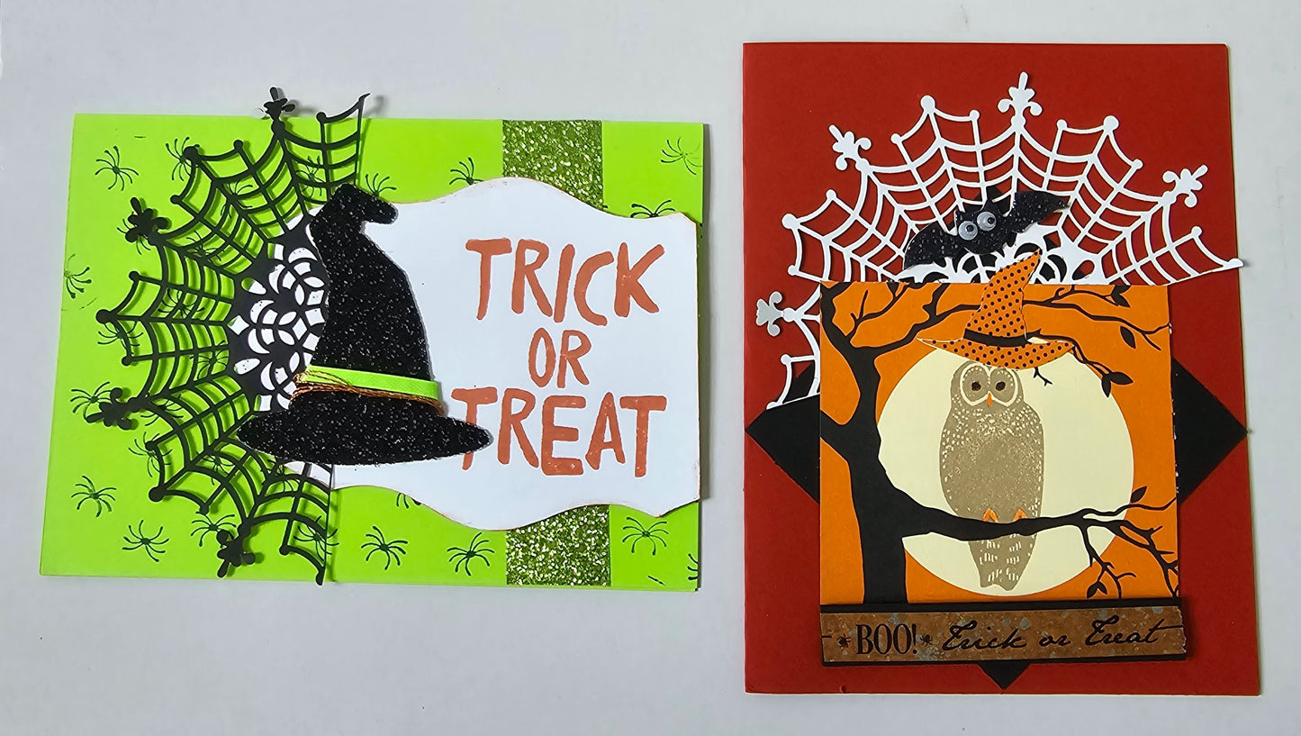 Handmade original Halloween cards