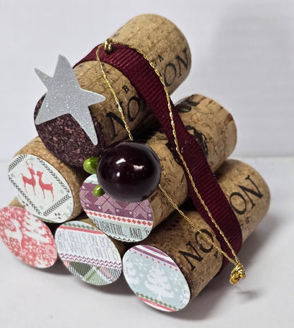 Wine Cork Christmas Tree ornament