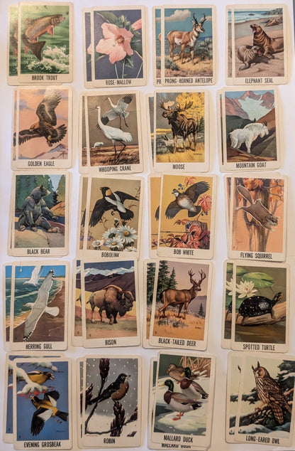 Vintage Wildlife Edition Concentration card game