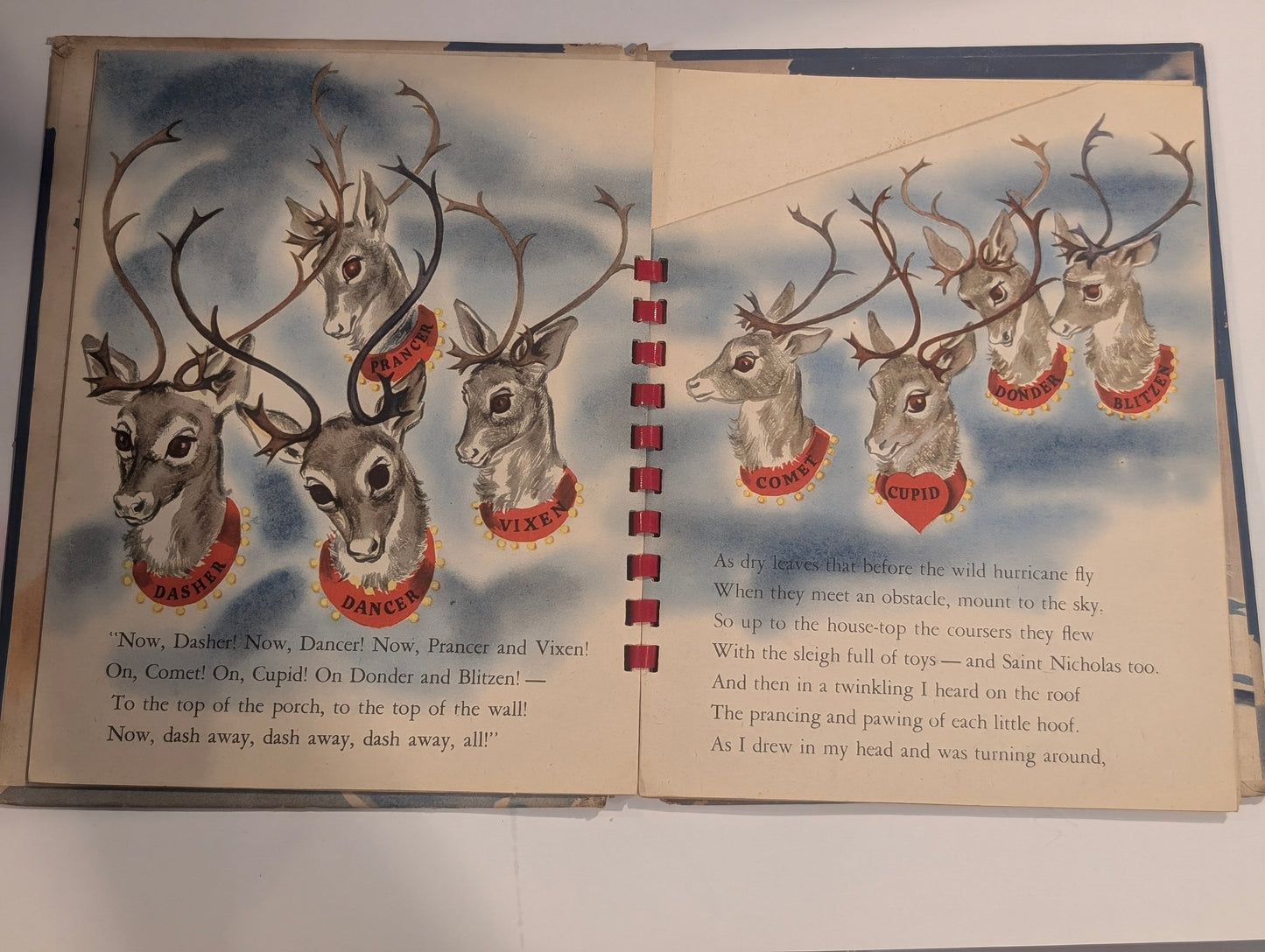 The Night Before Christmas vintage pop-up book