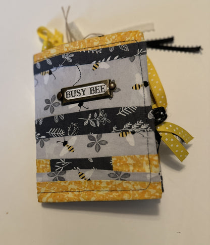 Busy Bee Fabric Cover Junk Journal