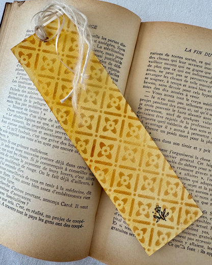 Bookmark - yellow flower