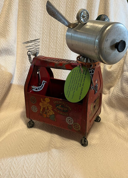 Found Object Toy Toolbox Dog