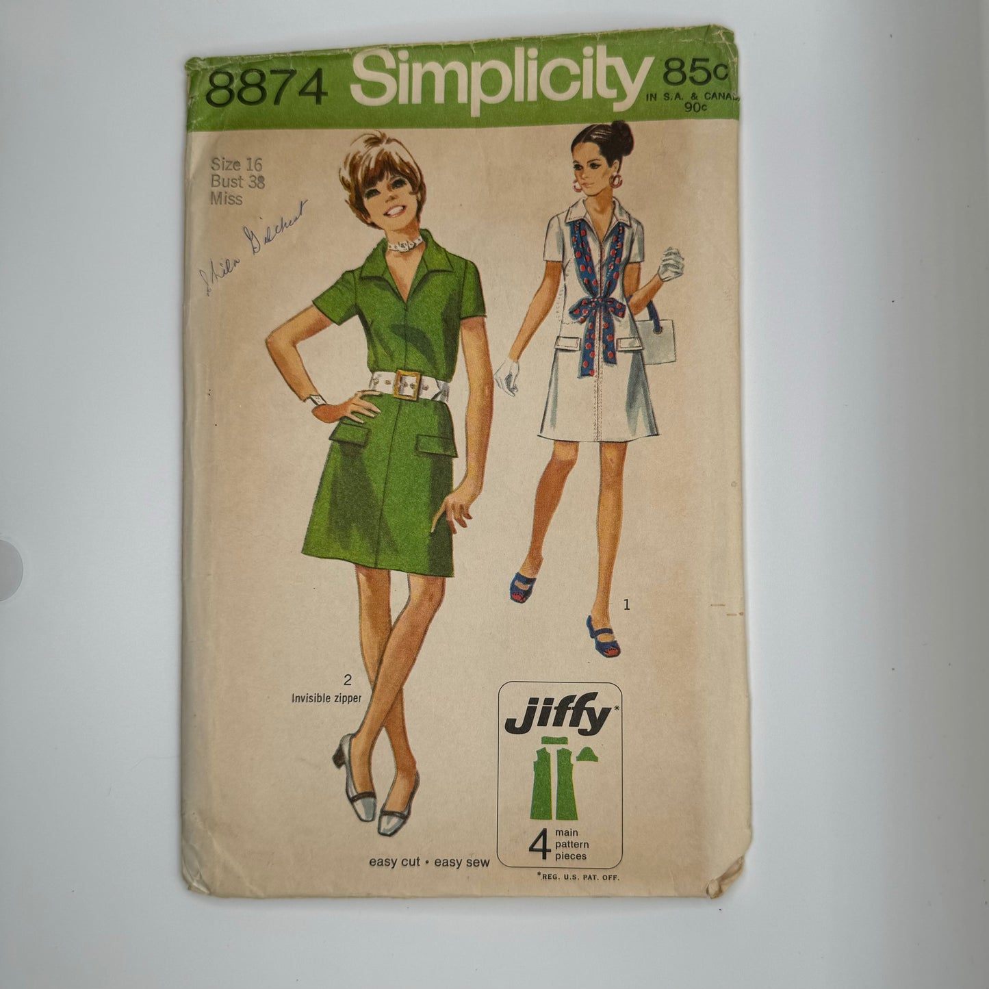 1960-1970 Vintage Ladies Sewing Patterns (Set of 4)