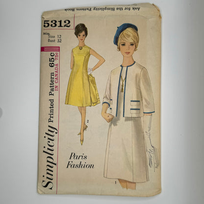 1960-1970 Vintage Ladies Sewing Patterns (Set of 4)