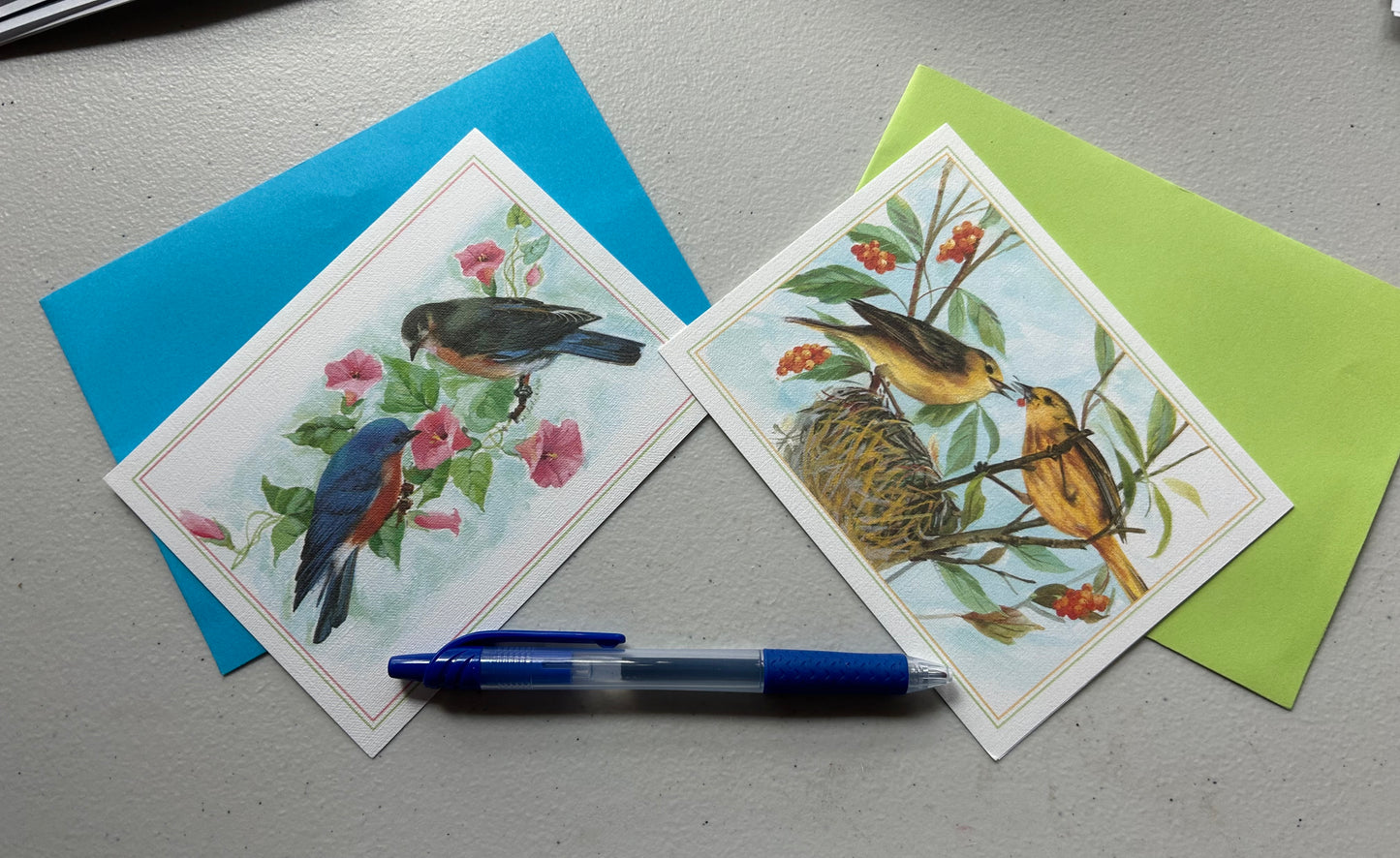 Vintage Bird Note Cards