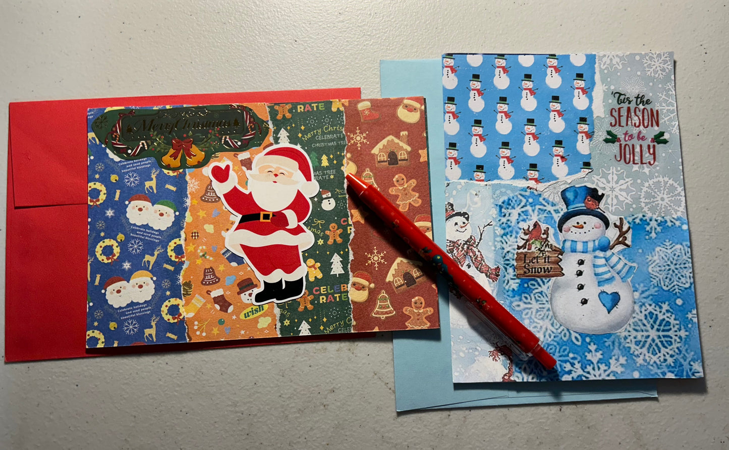 Set of two Christmas Cards