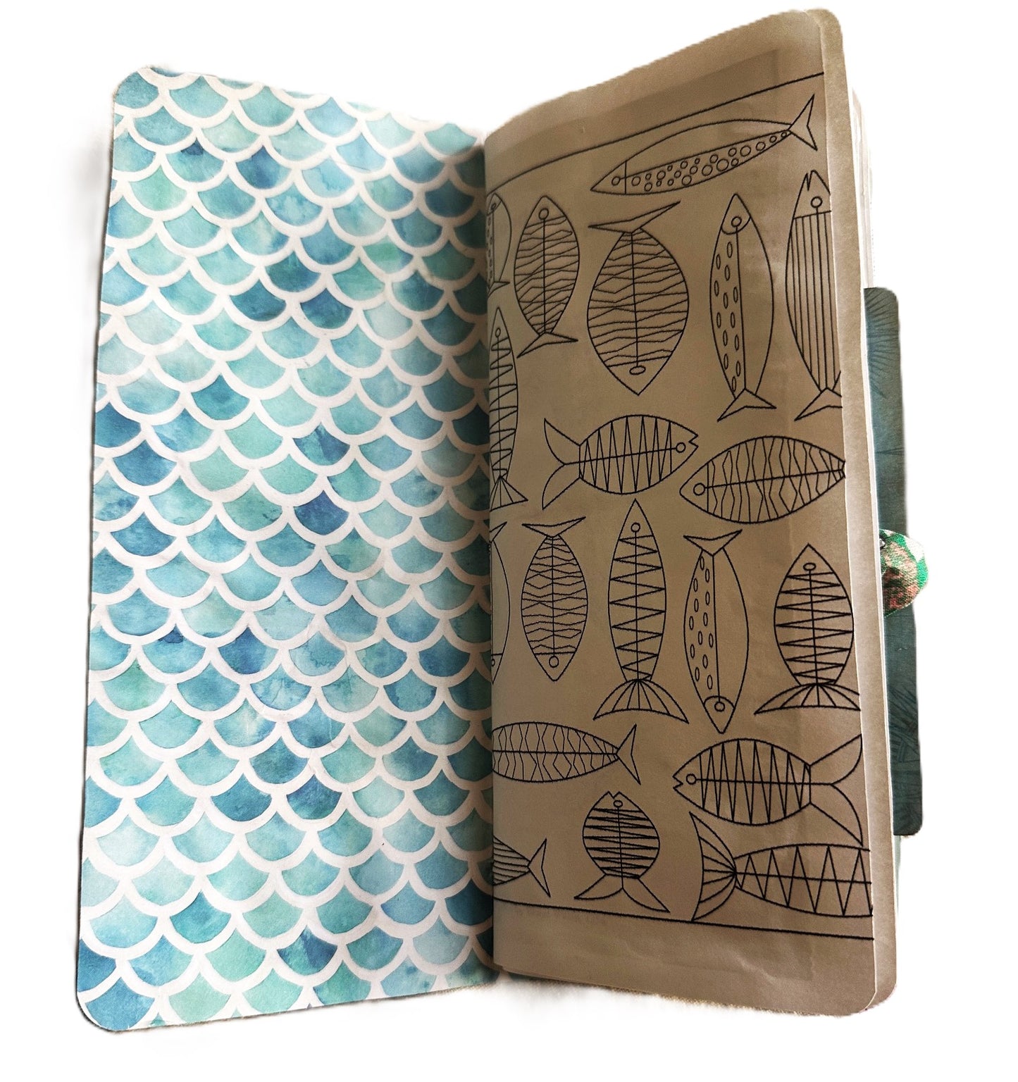 Envelope Window FISHING JOURNAL 9"x4" includes mini fishing log book Great Christmas gift!