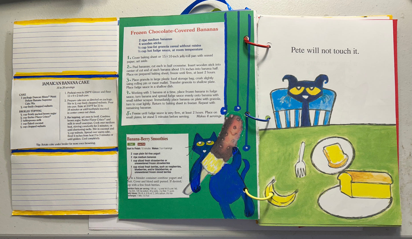 Pete the Cat and the Bad Banana Journal with Recipes