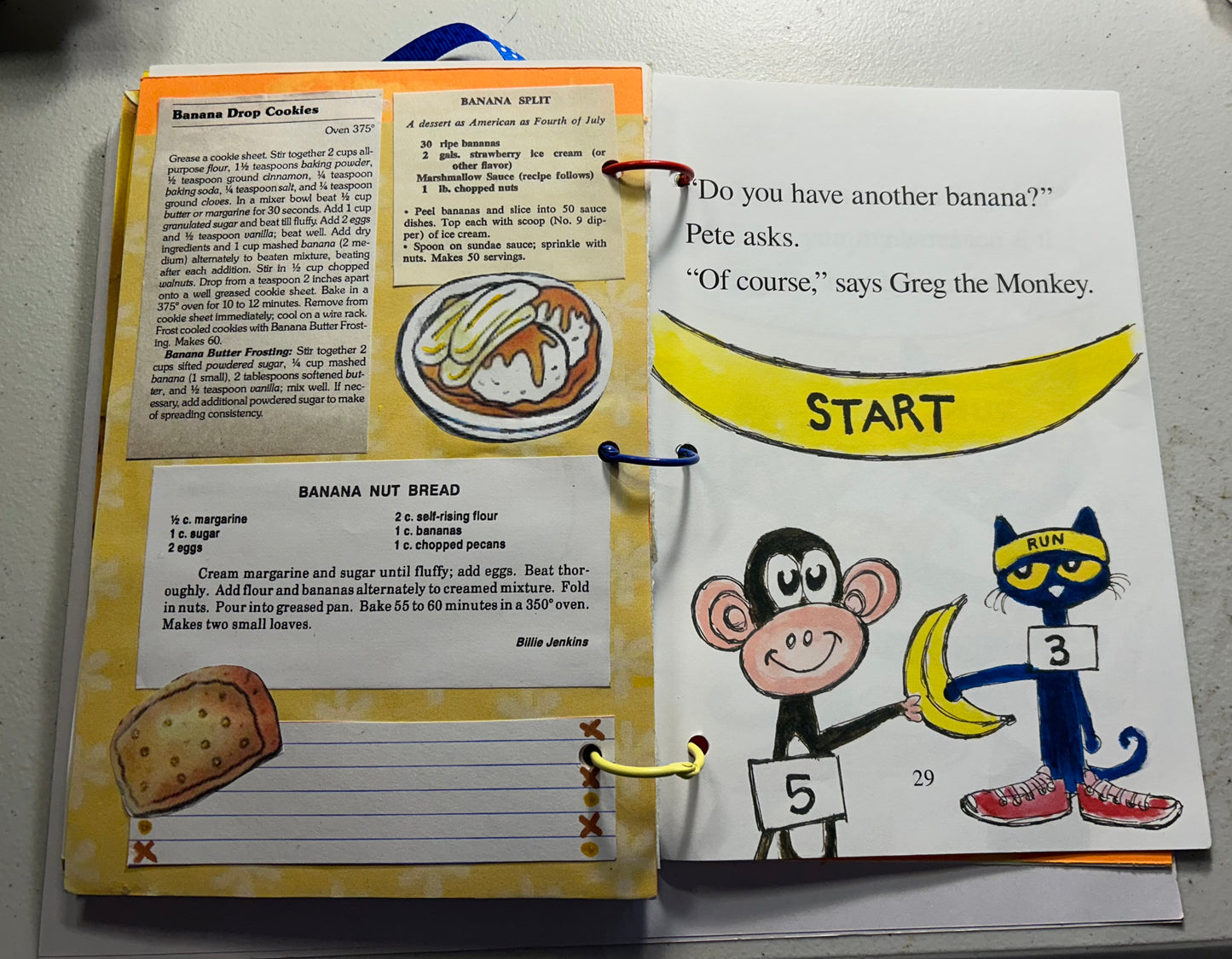 Pete the Cat and the Bad Banana Journal with Recipes