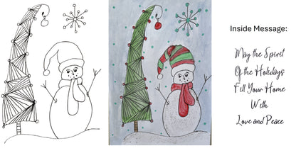 6 Color Your Own Christmas Cards With Greetings