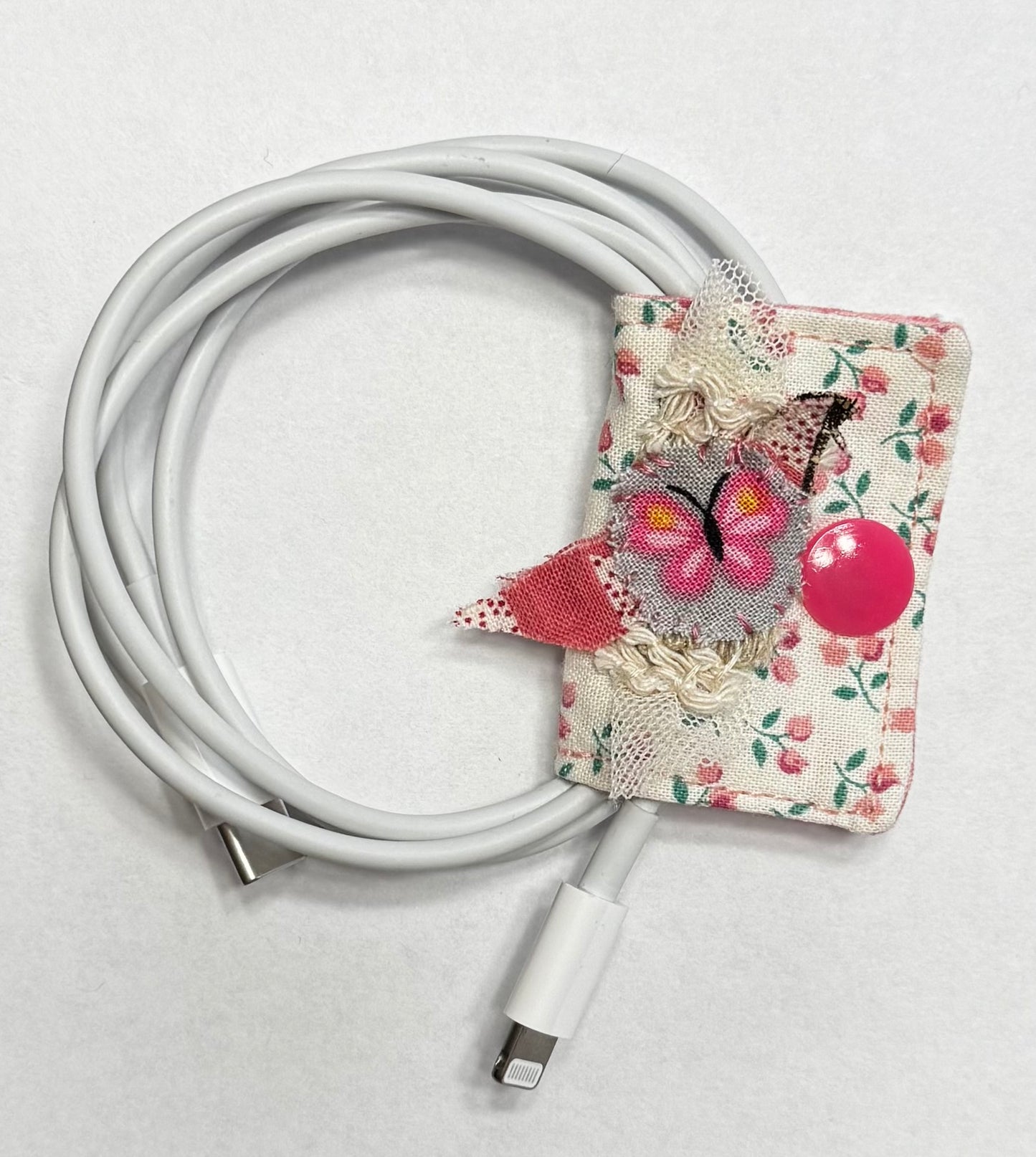 Pink Butterfly Cord Organizer (small)