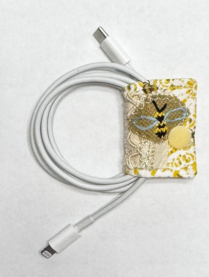 Yellow Bee Cord Organizer (small)