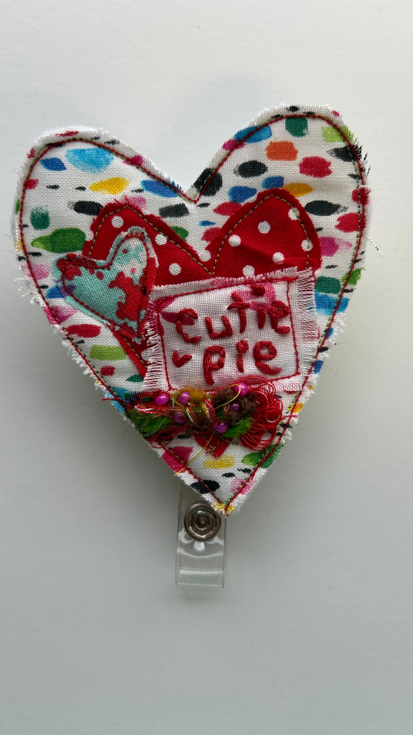 Conversation Heart- Badge Reel - Cutie Pie