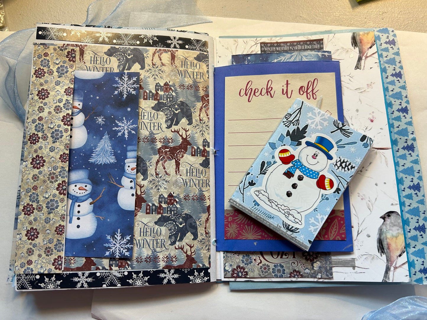 Blue Snow Journal and Planner