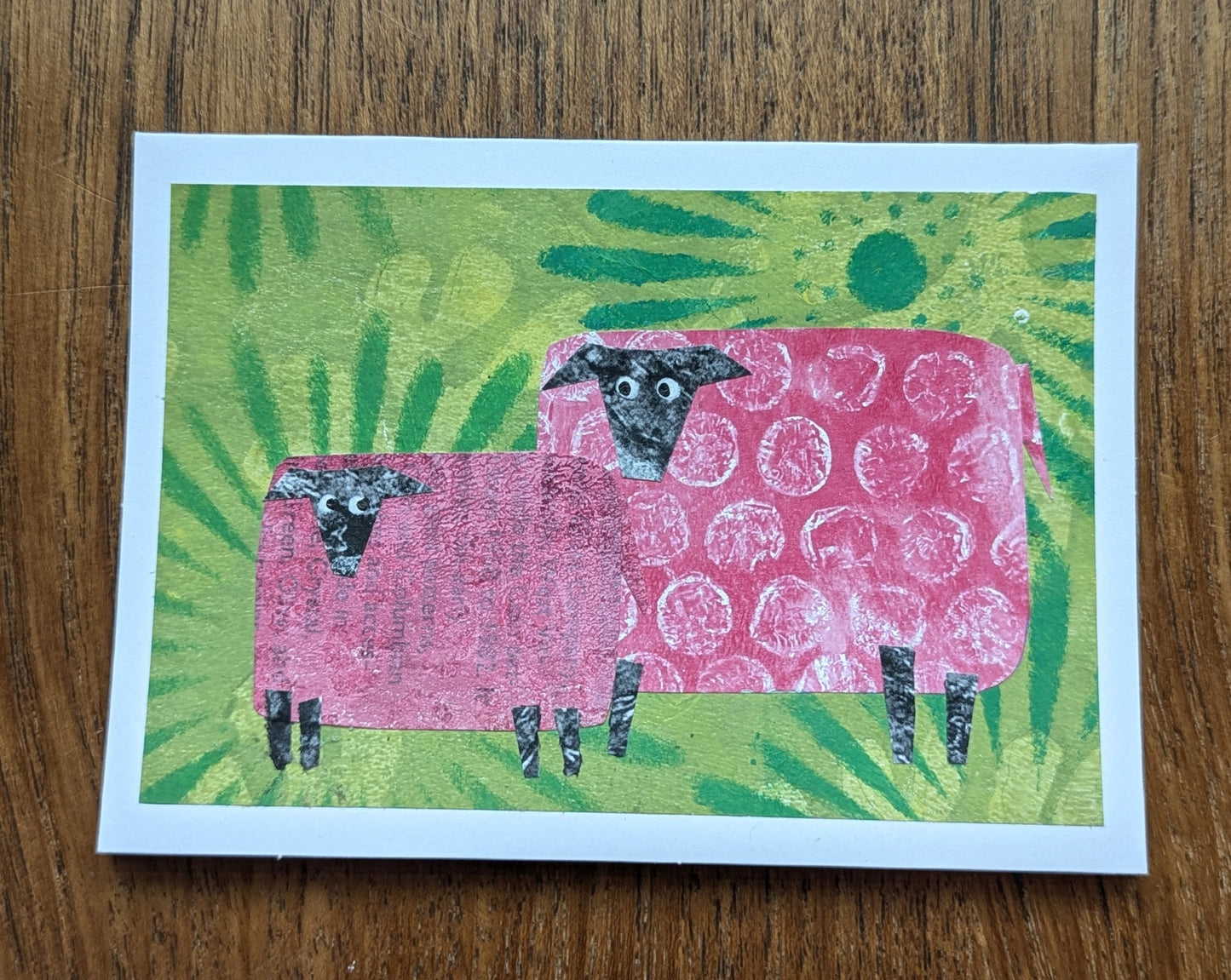 Quirky Sheep Card, 4.75” x 3.5”