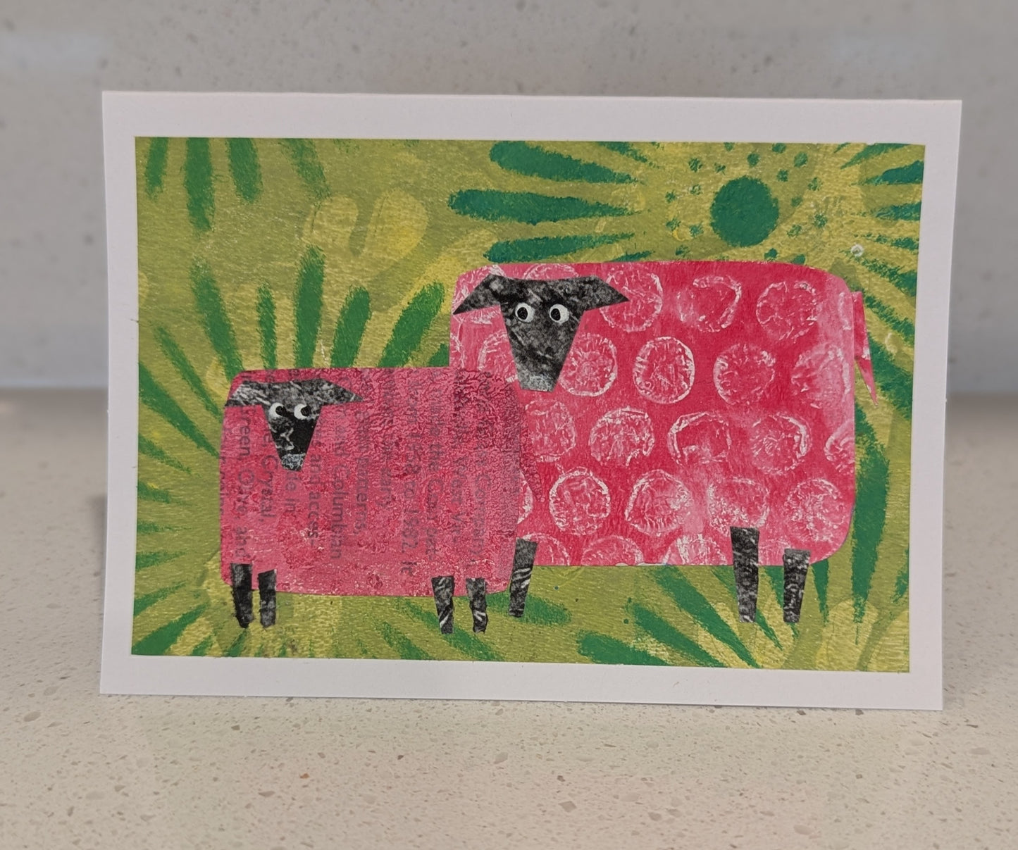 Quirky Sheep Card, 4.75” x 3.5”