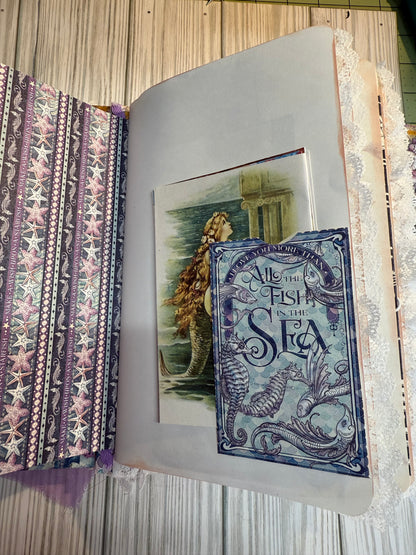 Under The sea hand made journal