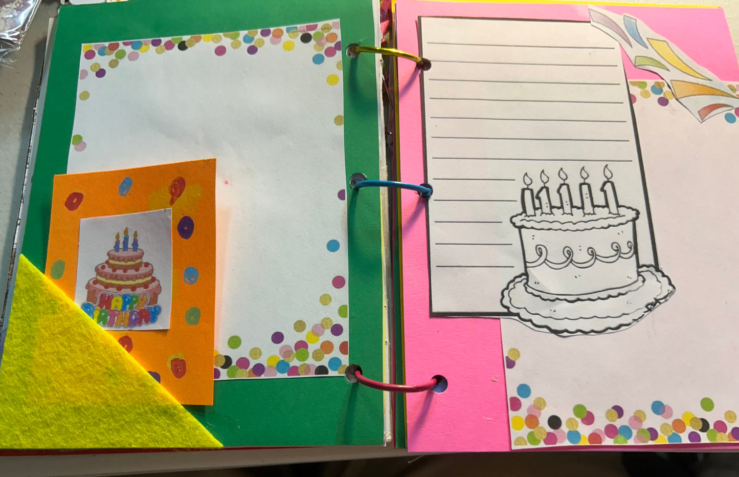 There Was An Old Lady Who Swallowed A Birthday Cake-story-Journal and Recipe Book