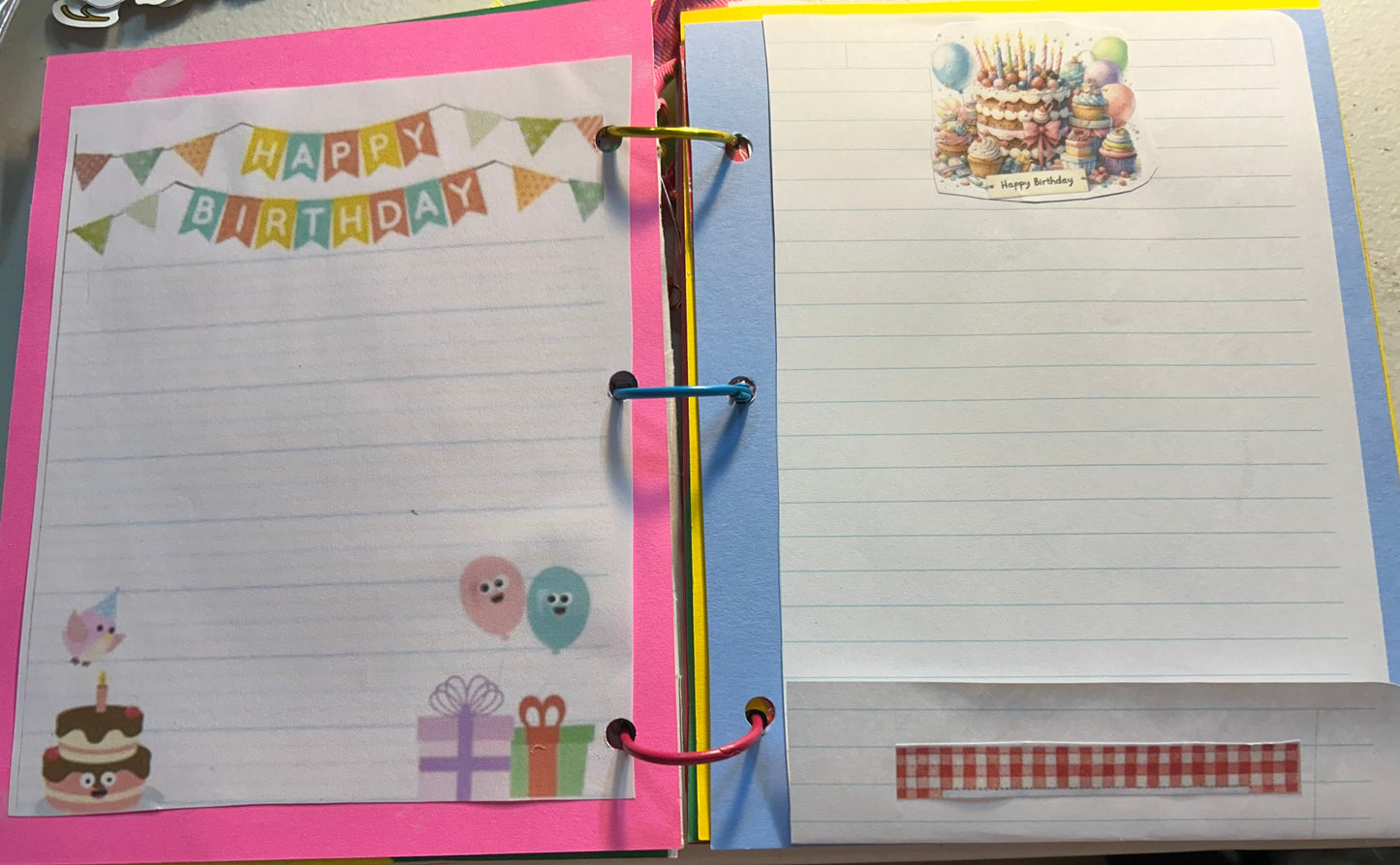 There Was An Old Lady Who Swallowed A Birthday Cake-story-Journal and Recipe Book