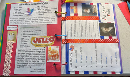 There Was An Old Lady Who Swallowed A Birthday Cake-story-Journal and Recipe Book