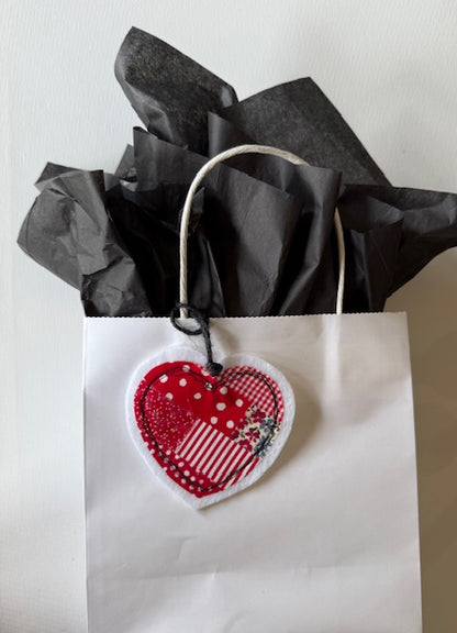 Adorable Fabric and Felt Heart