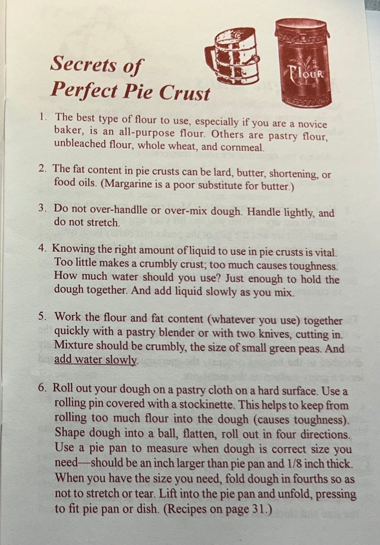 Old Fashioned Pie Recipes by Bear Wallow Books