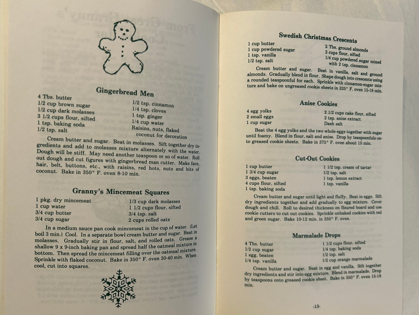Old Fashioned Christmas Recipes 1980