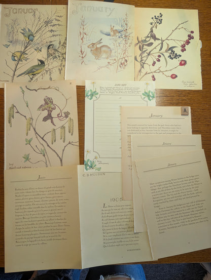Diary of an Edwardian Lady Monthly Pages