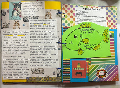 The Mischievous Kitty Cat- El Gatito Travioso Story, Journal and Recipes