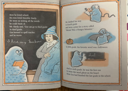 Vintage Children's Book Gus Goes to School (1982) Halloween, Autumn, Ephemera