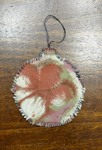 Slow Stitched Round Ornament (RO4)