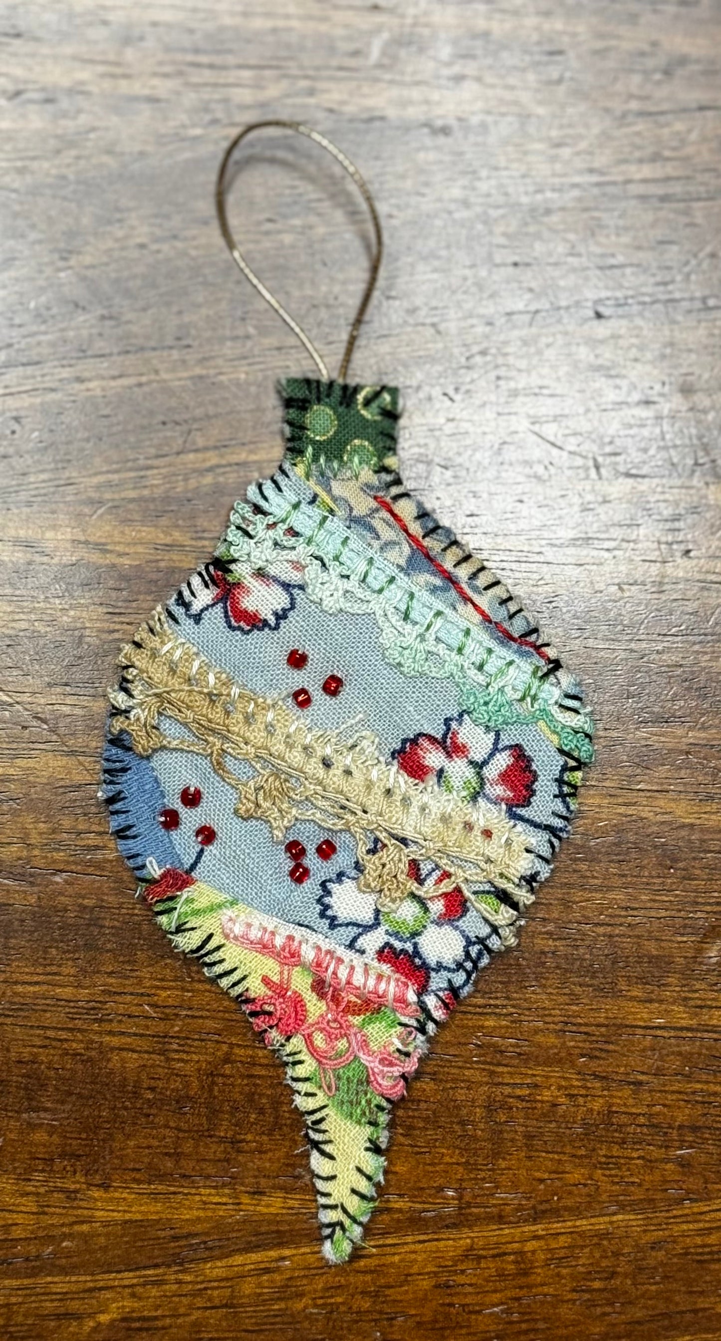 Slow Stitched Ornament (O1)