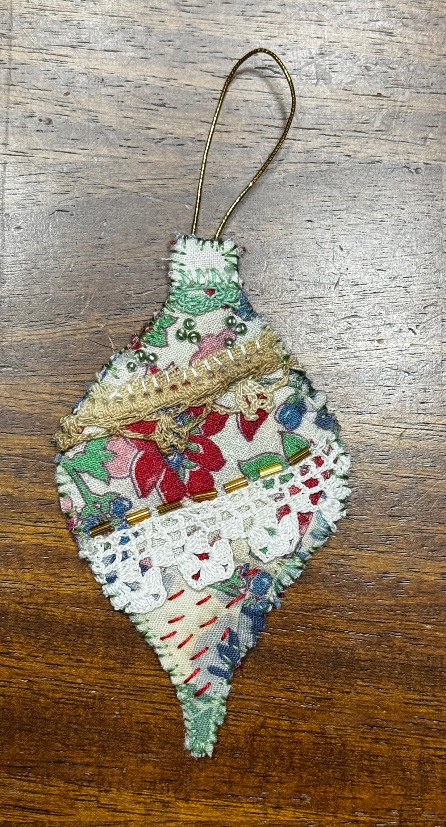 Slow Stitched Ornament (O3)