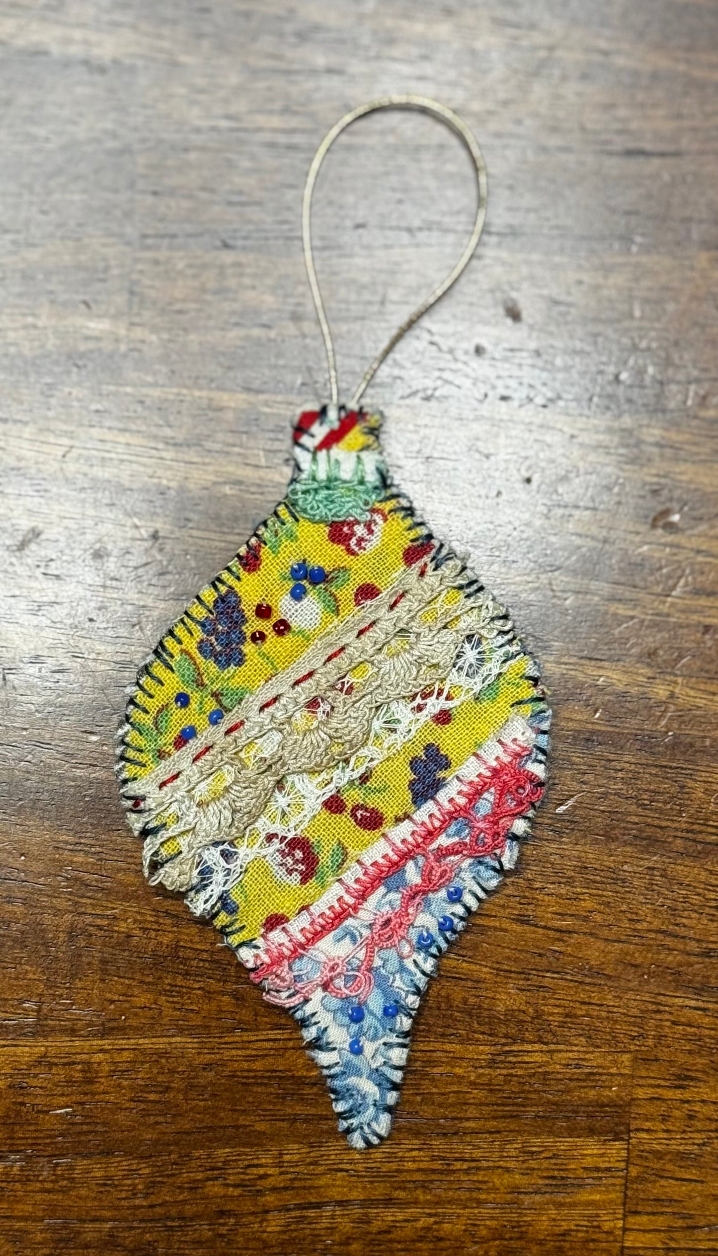 Slow Stitched Ornament (O4)