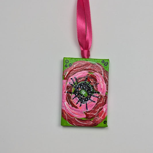 Painted Poppy Ornament