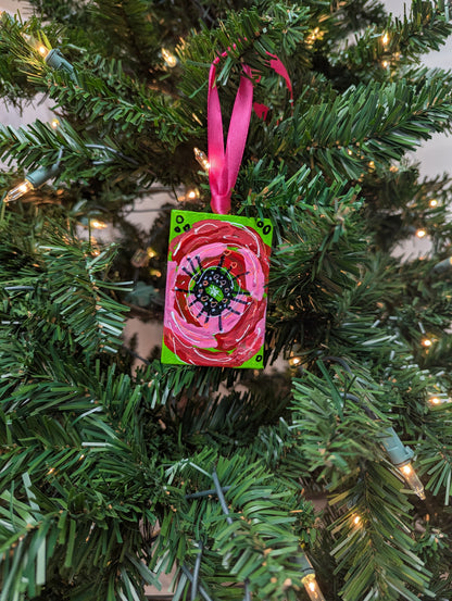 Painted Poppy Ornament