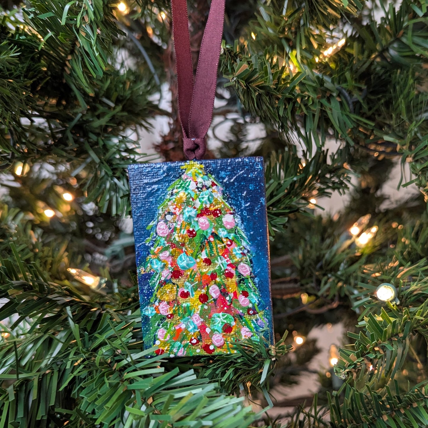 Miniature Painted Christmas Ornament