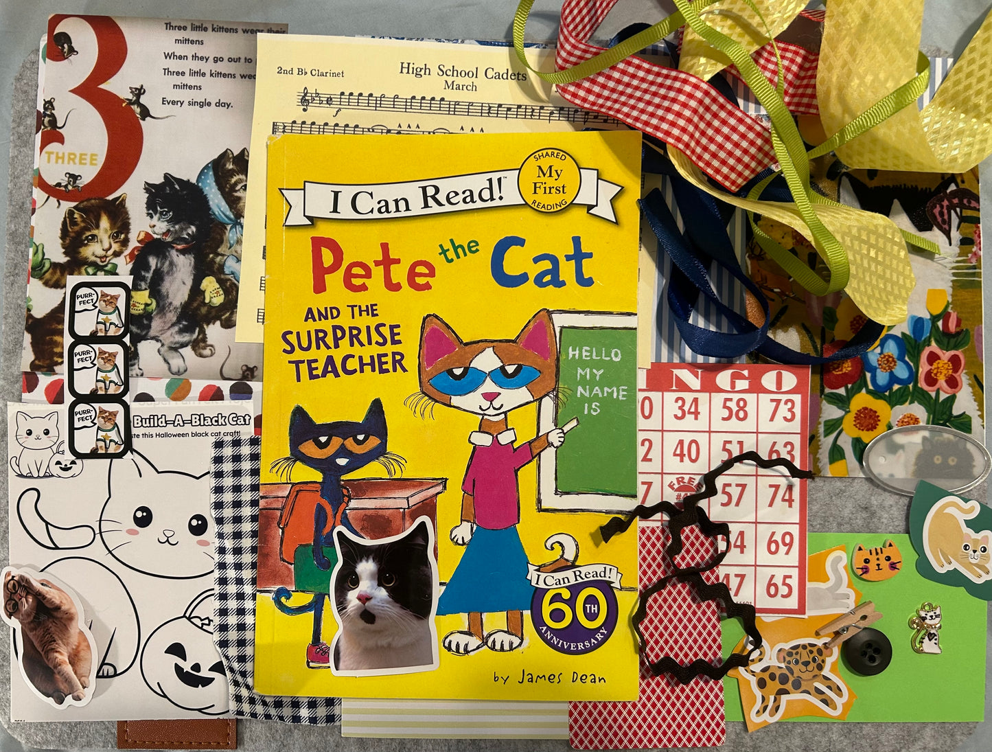 Cat Journal- Book with Ephemera #1