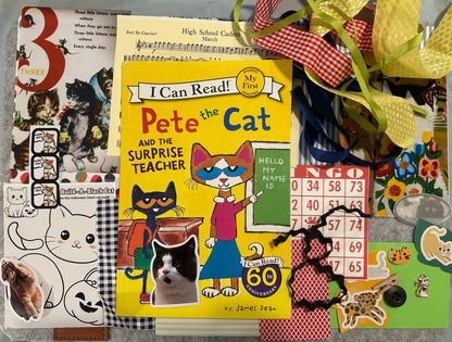 Cat Journal- Book with Ephemera #1