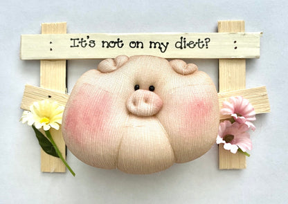 Diet Piggy Fridge Magnets