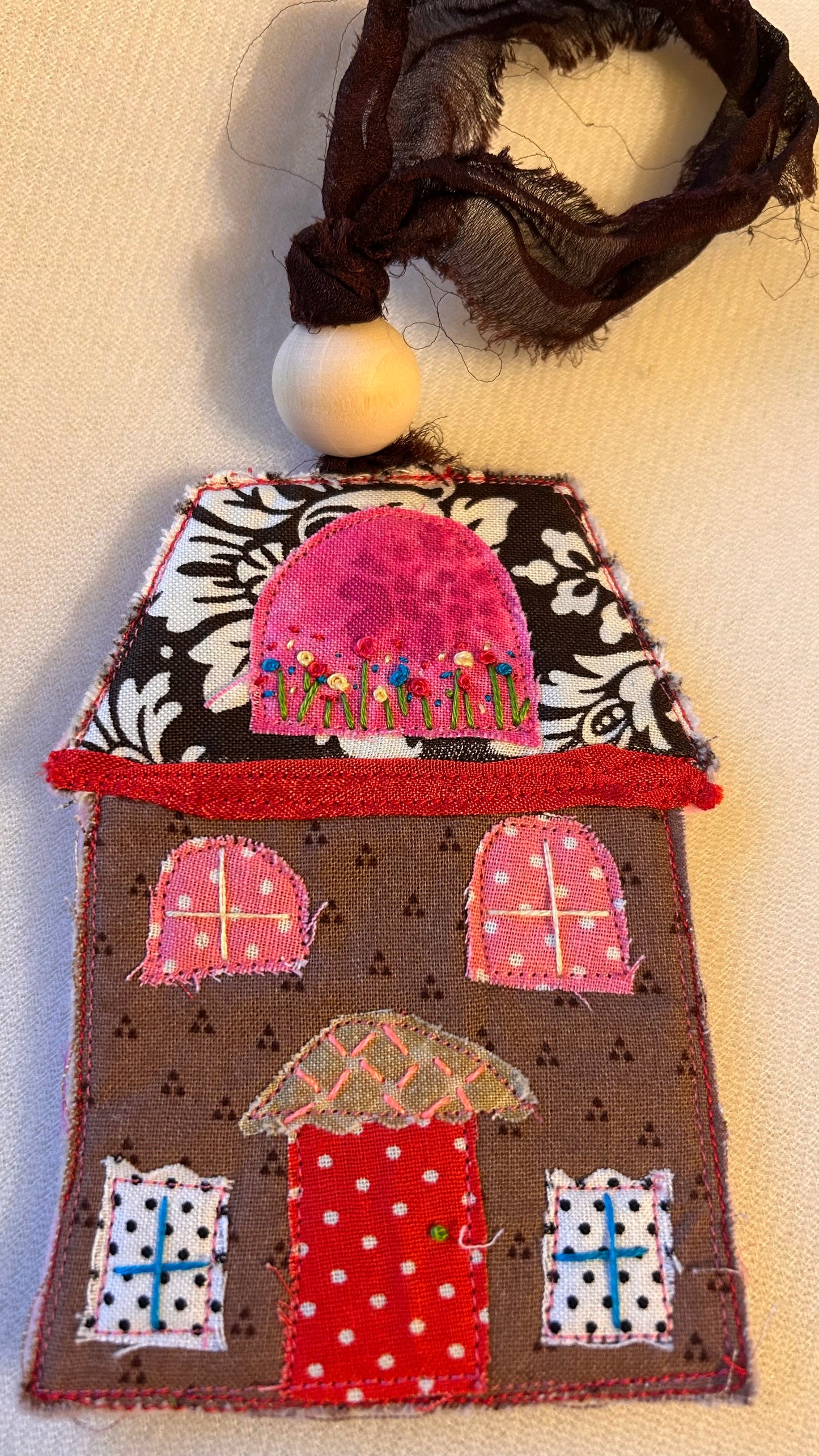 Little Pink Houses Ornament/Bag charm