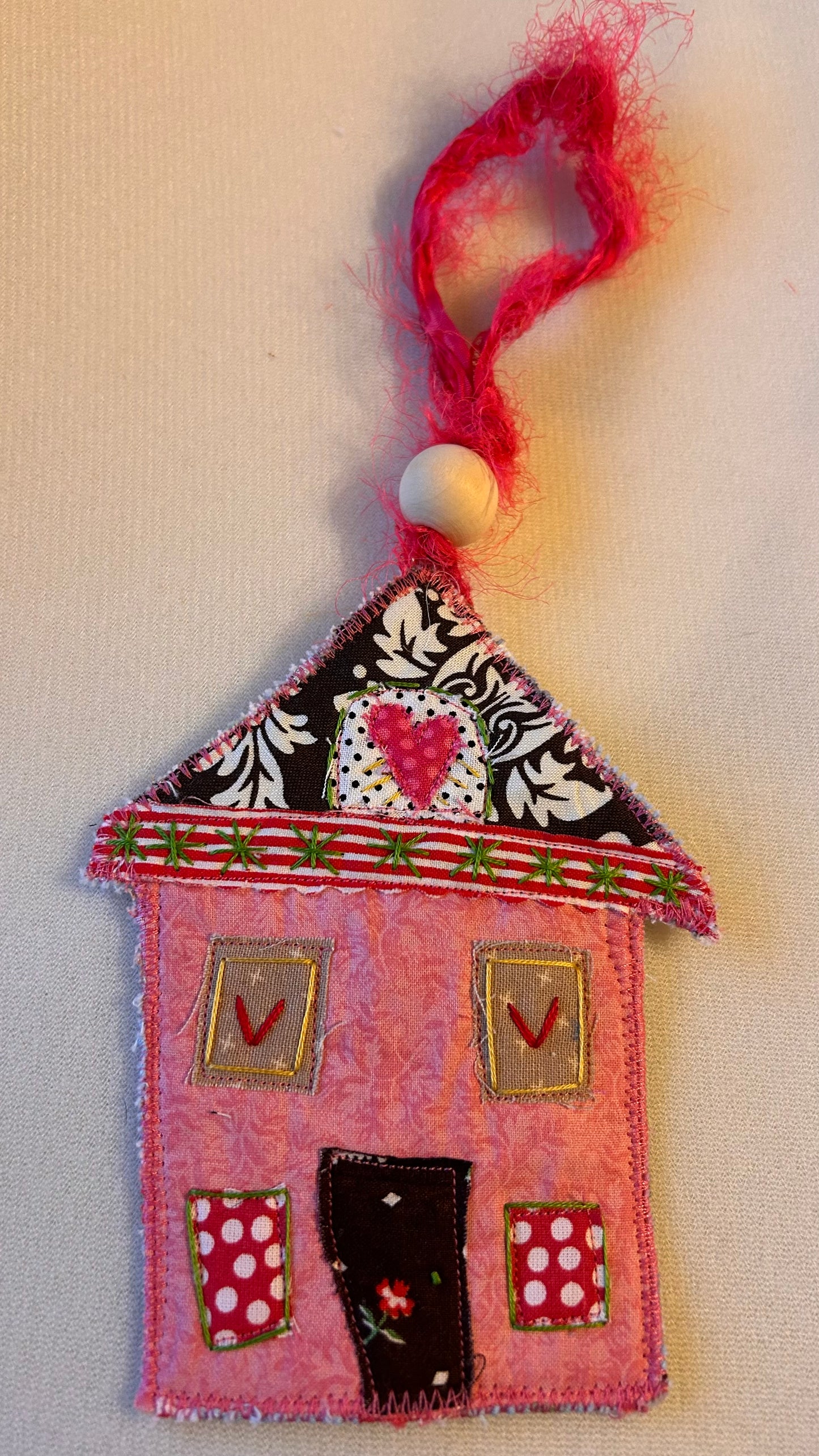 Little Pink Houses Ornament/Bag charm