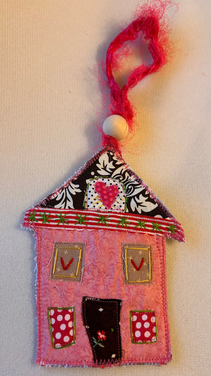 Little Pink Houses Ornament/Bag charm