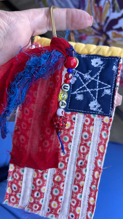 American Flag Bag Tag