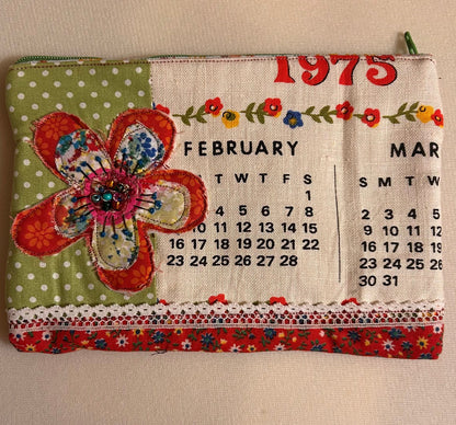 February 1975 Zipper Pouch