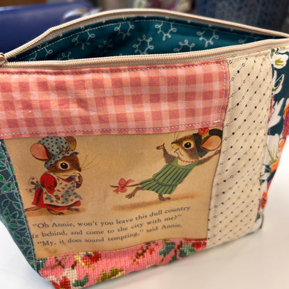 Golden Book Zipper Pouch — Mice (One of a Kind)